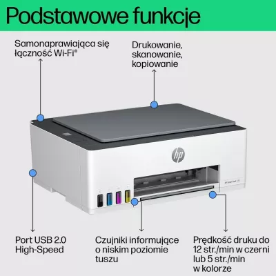 Printer HP Smart Tank 580, All-in-One, Gri