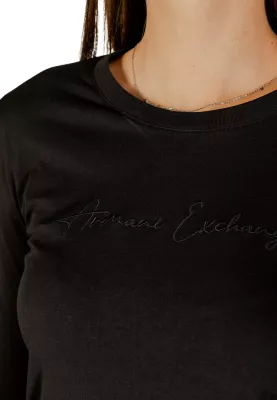 Maicë me mëngë të gjata për femra Armani Exchange XW001456 AF10356, e zezë [Madhësia: L]