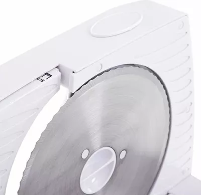 Prerëse ushqimi elektrike ADLER AD4703 150W teh inox 170mm rregullim 0-15mm, e bardhë