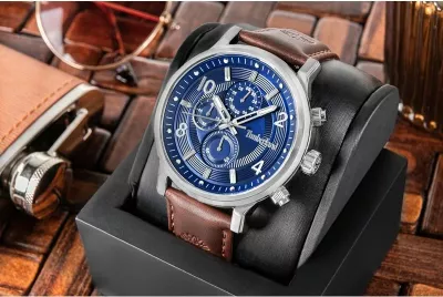Orë dore meshkuj Timberland Driscoll TDWGF0055702, kafe/navy blue, set me çantë