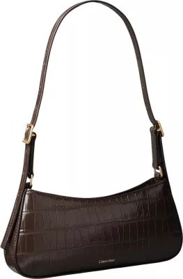 Çantë krahu për femra Calvin Klein LV04F3906G, kafe e errët