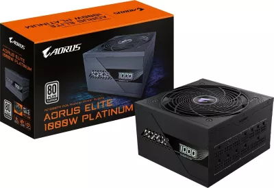 Njësi furnizimi me rrymë Gigabyte AORUS ELITE P1000W ICE, PCIe 5.0, 80 PLUS Platinum, Dizajn plotësisht modular, 1000 W