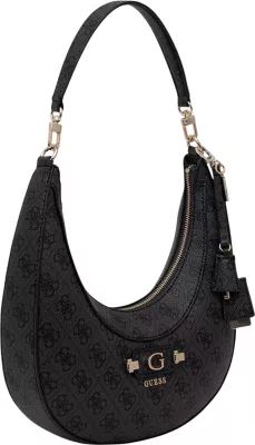 Çantë krahu Guess Coleen Logo Small SA HWSG97 49010 për femra, antracit