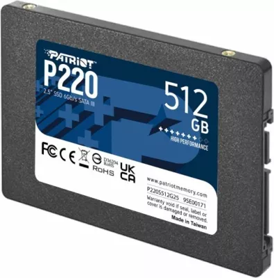 SSD disk PATRIOT P220 512GB 2.5\" SATA 3
