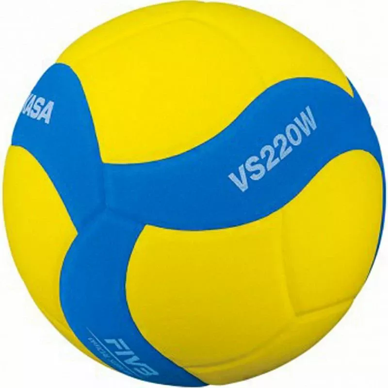 Top për volejboll Mikasa, për meshkuj dhe femra, blu dhe e verdhë