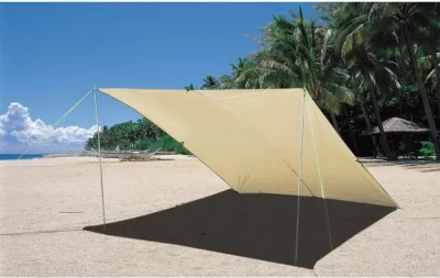Tendë hije BRUNNER UV SUNNY 2x3m, bezhë, set me 2 shtylla