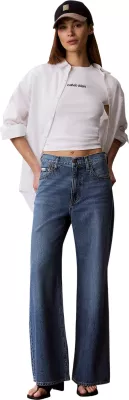 Maicë Calvin Klein Jeans LV047G816G për femra, e bardhë [Madhësia: M]