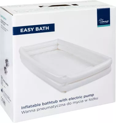 Vaskë pneumatike Timago EASY BATH për larje në shtrat, e bardhë
