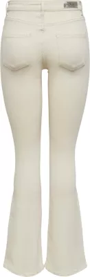 Xhinse për femra Only ONLBLUSH LIFE MID FLARED 15230778, krem (Sour Cream) [Madhësia: XS]
