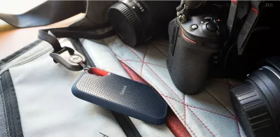Disk i jashtëm SanDisk Extreme Portable, 1 TB, USB Type-C, 3.2 Gen 2, 1050 MB/s, Mbrojtje me fjalëkalim, E zezë