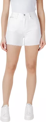 Shorce për femra Calvin Klein Jeans MOM J20J225153, të bardha