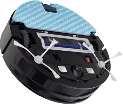 Fshesë me korrent robotike, Rowenta, X-Plorer Series 80 RR7755WH, 0.70L, deri 120 min, aplikacion dhe asistentë zanorë, e zezë