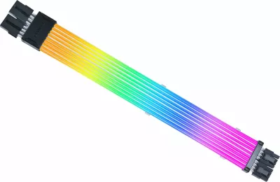 Kabllo RGB për GPU Lian Li Strimer Wireless 2x 6+2-Pin PCIe 340 mm, e bardhë