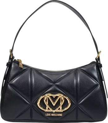 Çantë krahu Love Moschino BORSA PU EMBOSSED JC4032PP1, e zezë