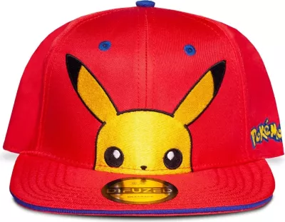 Kapelë snapback për fëmijë Difuzed Pokemon Pikachu, e rregullueshme, e kuqe