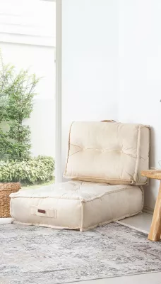 Karrige një vendëshe Atelier del Sofa, Poffi, bezhë