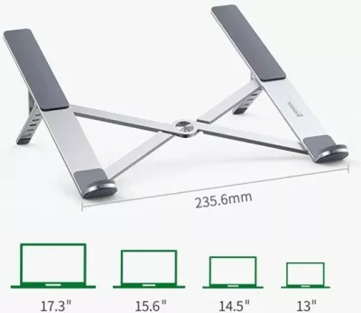 Mbajtëse laptopi UGREEN LP451, e rregullueshme, argjendtë