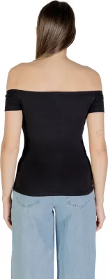 Maicë për femra Calvin Klein Jeans Monogram Off Shoulder LV047C203G, e zezë [Madhësia: S]