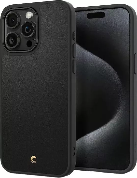 Mbështjellës për iPhone 15 Pro Spigen, e zezë