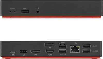 Docking Lenovo Origin Storage 40AF0135EU, USB 3.2 Gen 1, Charcoal, Red