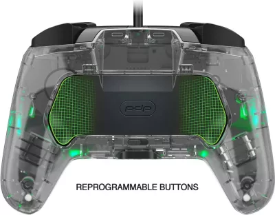Kontroller i kablluar PDP Afterglow Prismatic Deluxe për Nintendo Switch/Switch 2, RGB, kabllo 3 m, transparent