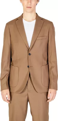 Blazer për meshkuj HAMAKI-HO GAI1579H, bezhë e errët