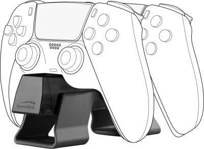 Stacion karikimi Speedlink TWINDOCK, PlayStation 5, i zi