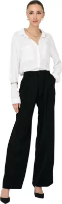 Pantallona për femra Jacqueline de Yong Jdyriver Hw Wide Pant Tlr 15354011, të zeza [Madhësia: XS]