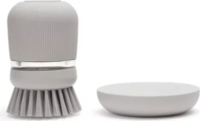 Furçë për enë me dozator sapuni Brabantia SinkSide 302824, 0.1 L, gri