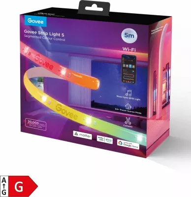 Shirit LED RGBIC Govee Strip Light S 5m, Wi‑Fi
