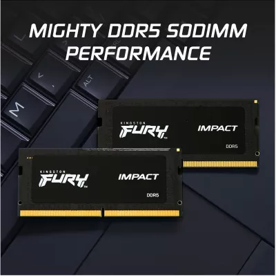 RAM Memorje Kingston FURY Impact 8GB DDR5 4800MT/s SO-DIMM e zezë