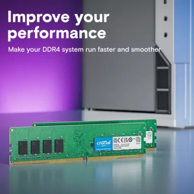 RAM Memorje Crucial CT8G4DFRA32A 8GB DDR4-3200 UDIMM PC4-25600 CL22 1.2V, 1 modul, e gjelbër