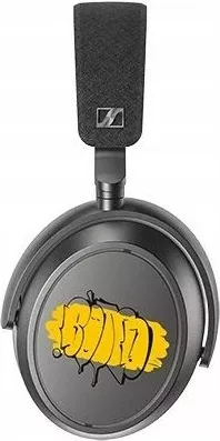 Kufje Sennheiser Momentum 4 Wireless, 80th Anniversary Edition, e zezë me të verdhë