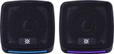 Altoparlantë Defender J3 2.0, 6W, LED, USB, të zi