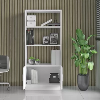 Raft librash Hanah Home, Vo4-W, i bardhë