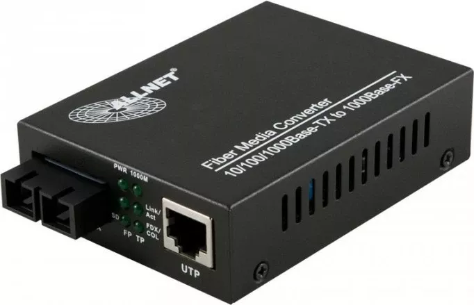 Konvertues rrjeti ALLNET ALL-MC105G-SC-SM, Gigabit Ethernet, i zi