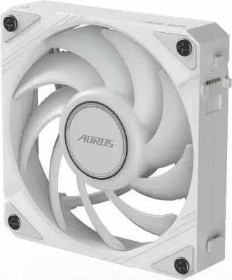 Ventilator kasë PC Gigabyte AORUS EZ Chain Fan 120 Ice GP-ECFAN1201 ICE, 120mm ARGB PWM 4-pin, 2000rpm, i bardhë, 1 copë