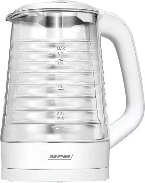 Ibrik elektrik MPM MCZ-124, 1.7 L, 2200 W, Bardhë