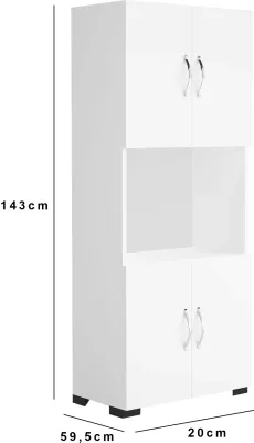 Dollap multifunksional Hanah Home, FRN-12042, i bardhë