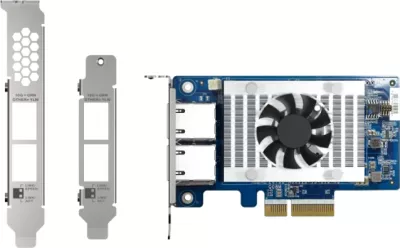 Kartë rrjeti 10GbE QNAP QXG-10G2T-X710, 2-Port RJ45 (NBASE-T), PCIe 3.0 x4
