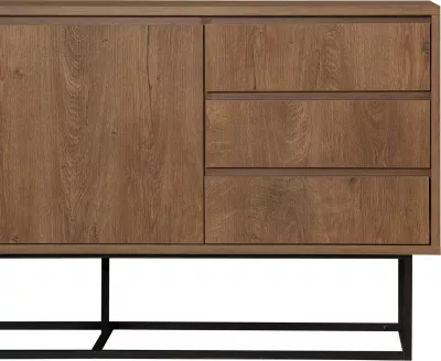 Set mobiljesh për dhomë dite Skye Decor, Laxus Takım 2, ngjyrë arrë dhe e zezë