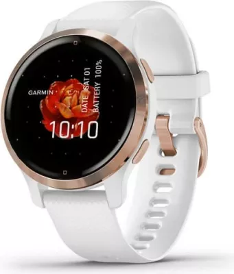 Smartwatch Garmin Venu 2S, AMOLED, GPS, Wi-Fi, e bardhë