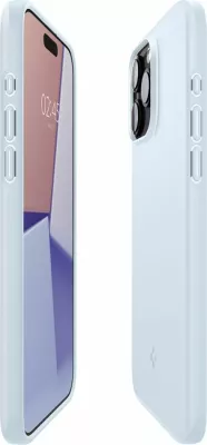 Mbështjellës Spigen Thin Fit për iPhone 15 Pro Max, kaltër e çelët