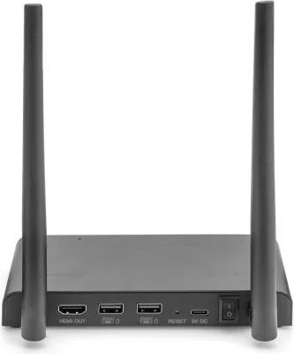 Pranues HDMI pa tela Digitus DS-55328, 3840 x 2160 piksela, AV pranues, me kabllo dhe pa kabllo, i zi