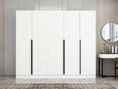 Dollap Skye Decor, Kale Plus, i bardhë, 225x210x52cm