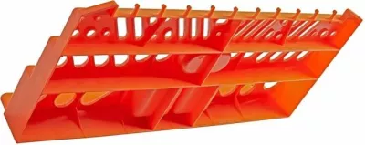 Panel organizimi veglash me rafte, VONHAUS 15/192, 2 panele muri + 2 rafte, 50 grepë, 96×54 cm, zi/portokalli