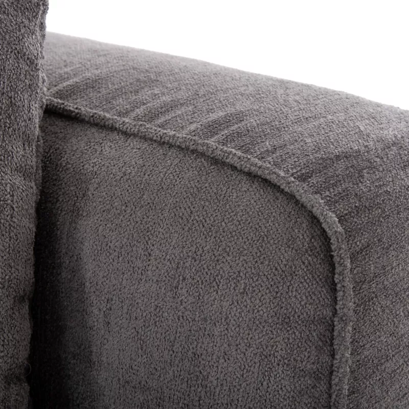 Divan qoshe i majtë, 3-vendësh, GRACE, FH3280.03L, ngjyrë gri, 252x105-160x70-90H cm