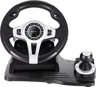 Tracer TRAJOY46524 Gaming Controller Black Steering wheel + Pedals PlayStation 4, Playstation 3