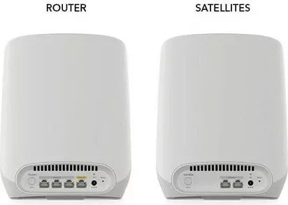 Sistem mesh NETGEAR Orbi RBK763S, Wi-Fi 6, Tri-band, 525 m², Bardhë