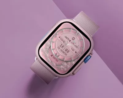 Smartwatch Moye Kronos 4 Mini 1.75\" TFT, IP67, Bluetooth 5.2, rozë, set me 7 rripa